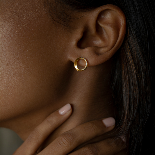 Waxing Gibbous Earring