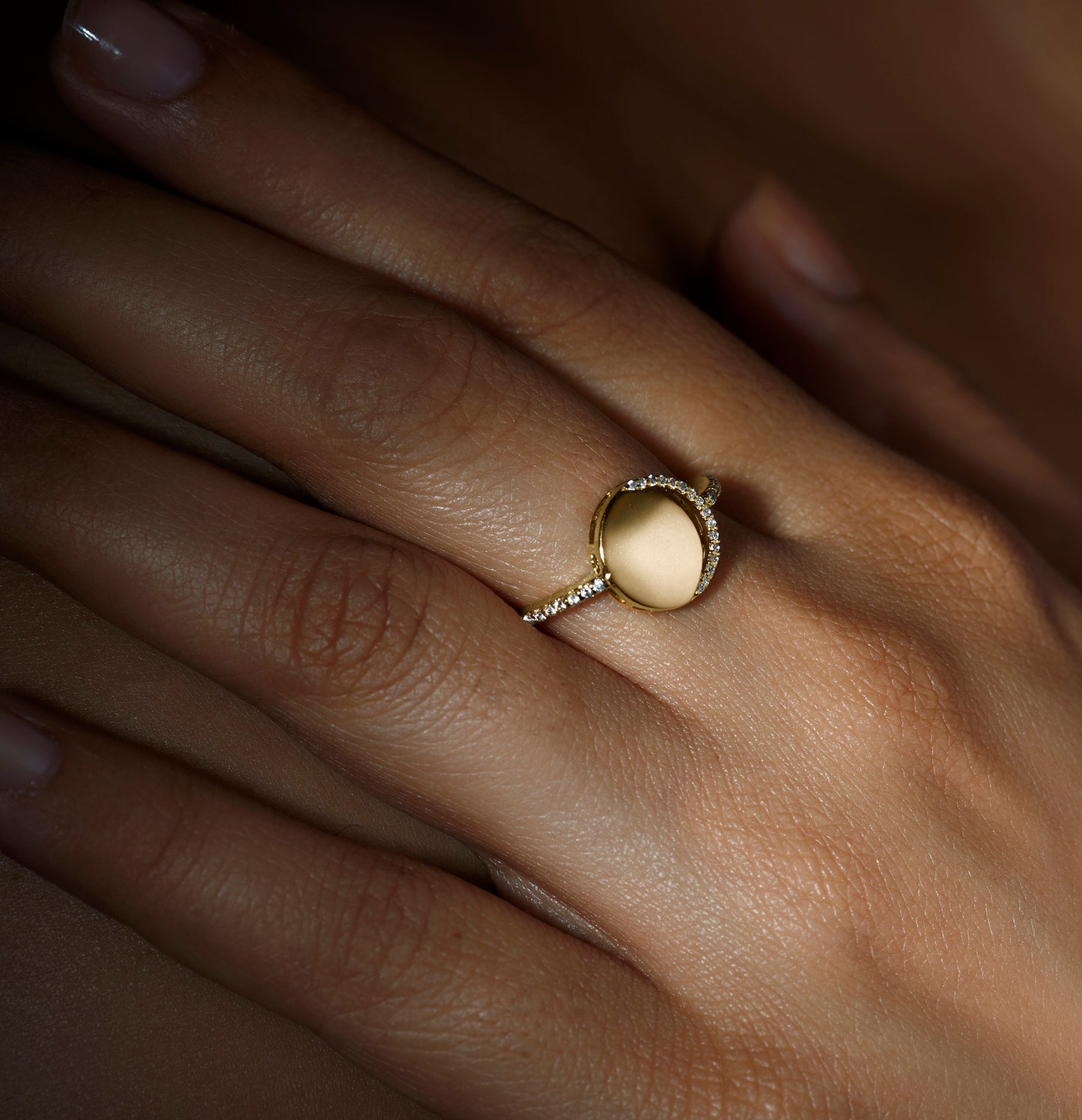 Waxing Crescent Ring